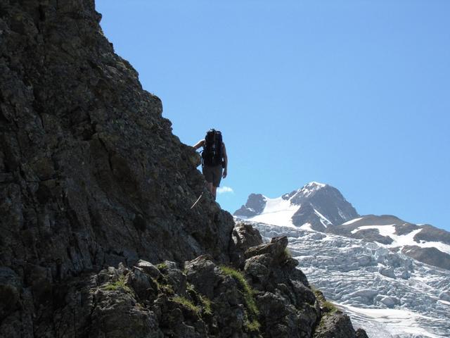 was für eine Aussicht während der Bergwanderung