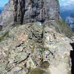 Tritsicher, Schwindelfrei uns ein bisschen Bergerfahrung sollte man haben wenn man auf die Dossenhütte gelangen möchte