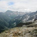 Blick auf das Urbachtal, Ritzlihorn und Gauligebiet. Dort hinten waren wir auch schon