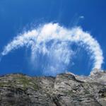 eine komische Wolke hat sich bei den Engelhörner gebildet