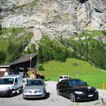 bei der Talstation der Luftseilbahn Kandersteg - Allmenalp