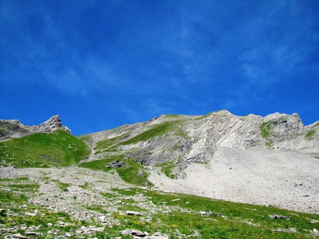 Blick hinauf zum Bunderspitz