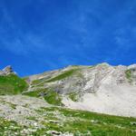 Blick hinauf zum Bunderspitz