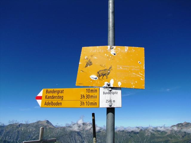 wir haben den Bunderspitz 2546 m.ü.M. erreicht