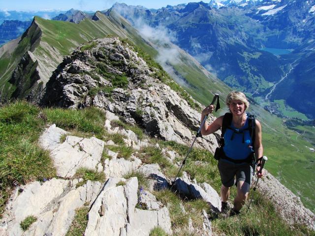 Mäusi ist von der Aussicht begeistert