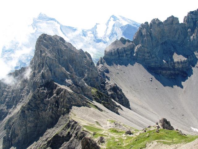 Blick zum Bundergrat, Chlyne Loner, Bunderchrinde und Hindere Loner