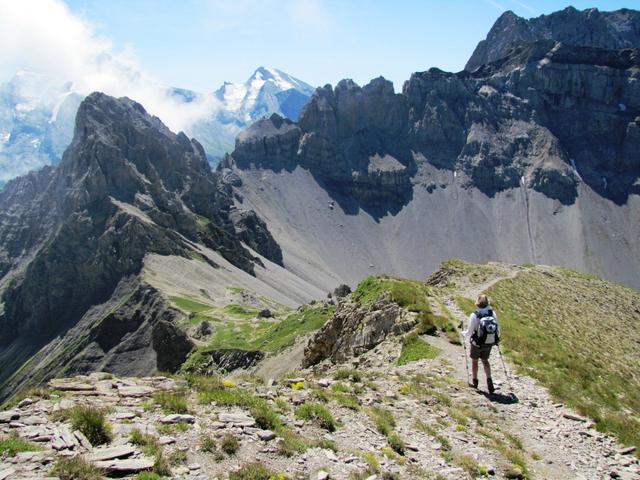 wir haben den Bunderspitz verlassen und laufen auf dem gleichen Weg wie wir gekommen sind zurück