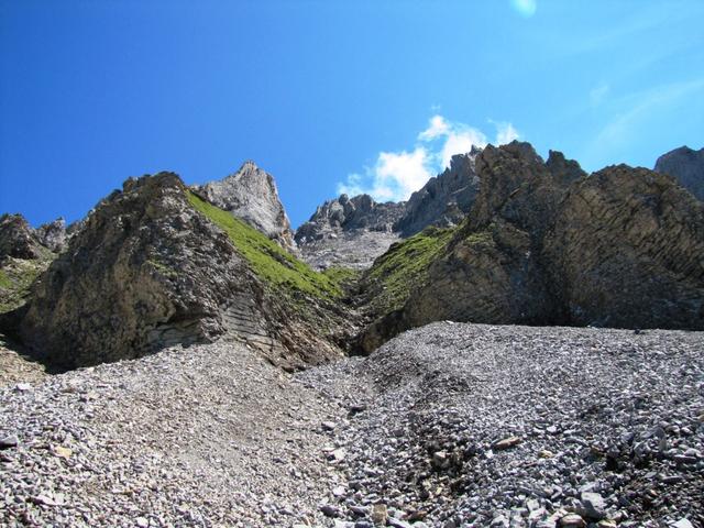 Blick hinauf zum Chlyne Loner