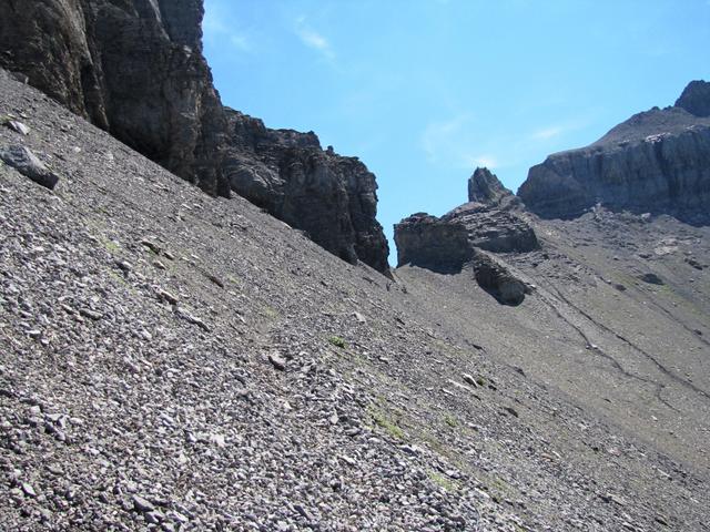 Blick hinauf zur Bunderchrinde