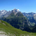 super schönes Breitbildfoto mit Blüemlisalp, Doldenhorn, Innere Fisistock, Gasteretal, Balmhorn, Altels und Rinderhorn