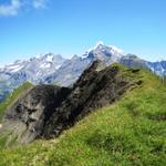 über den schönen Alpschelegrat wandern wir zum Alpschelehubel