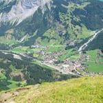 Tiefblick nach Kandersteg