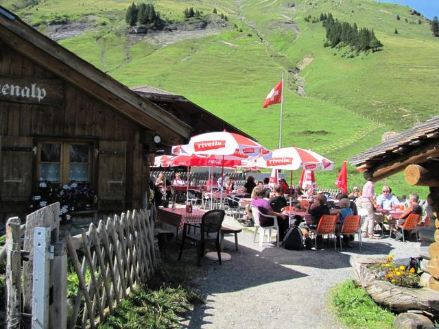 nach dieser schönen Wanderung kehrten wir in die Bergwirtschaft Allmenalp ein