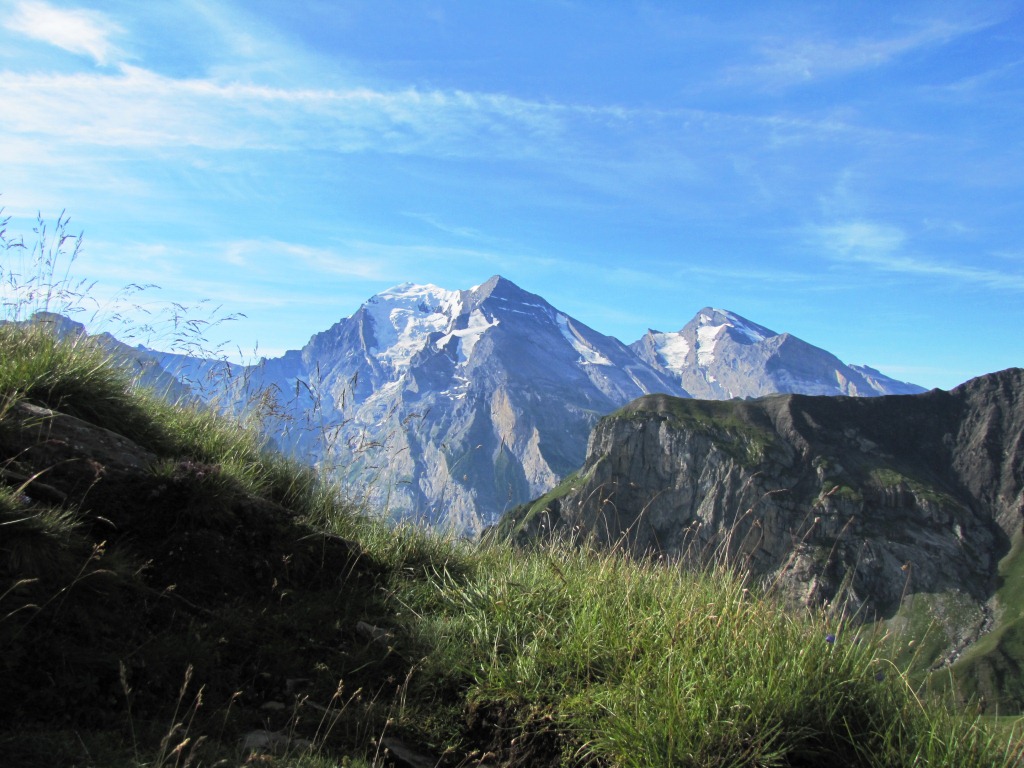 Blick Richtung Balmhorn, Altels und Rinderhorn