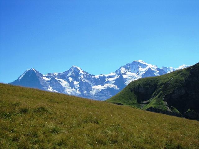 das Dreigestirn Eiger, Mömch und Jungfrau