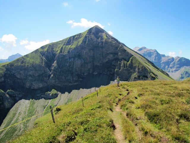 Blick zurück zum Sattel und zur Sulegg