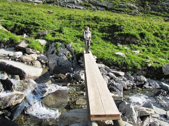 Mäusi beim überqueren des Chantbach