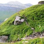 nach dem Chantbach ist wegen einem Erdrutsch eine neue Wegführung gebaut worden