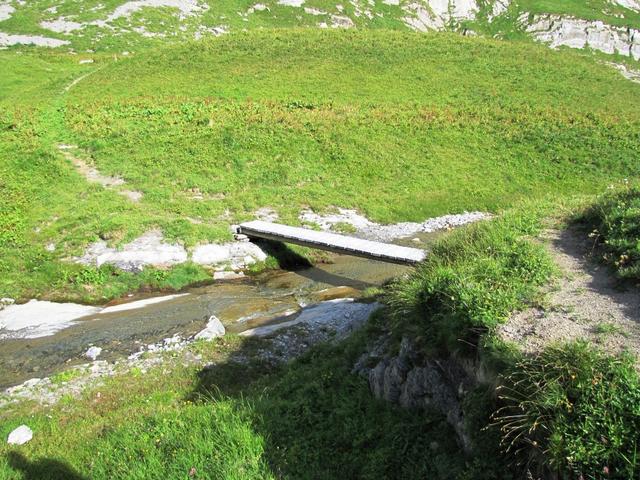 Blick zurück an dieser Stelle wo wir kurz vor dem Mättenberg den Spycherbach überquert haben