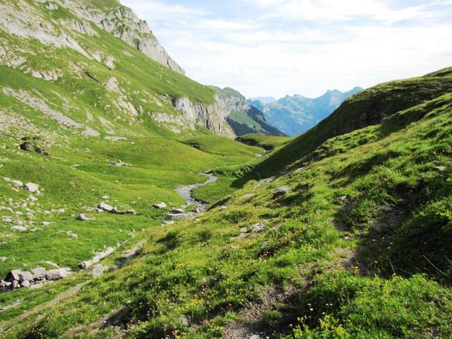 Blick abwärts ins Soustal, das wir durchwandert haben