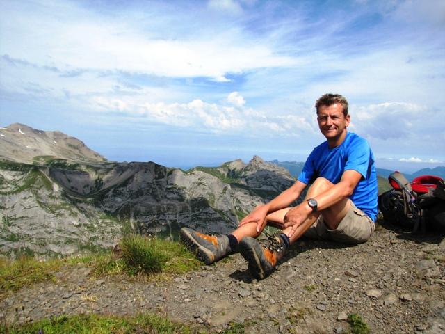 Franco macht auf der Bietenlücke eine Pause