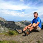 Franco macht auf der Bietenlücke eine Pause