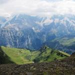 Blick ins Schilttal und Spilboden. Dort waren wir auch schon. (Bergwanderung Sefinenfurgge)