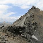 am Schluss der Wanderung noch ein Leckerbissen. Eine kleine Gratwanderung bis zum Schilthorn