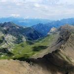 schönes Breitbildfoto mit Blick zur Schwalmere, Lobhörner, Soustal und Bietenhorn