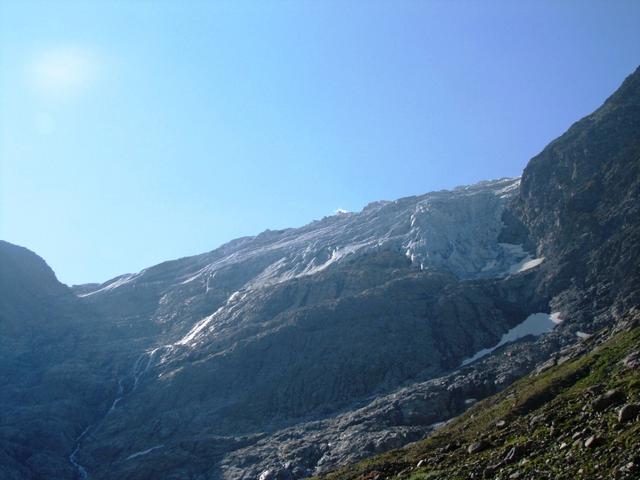 Blick hinauf zum Steigletscher