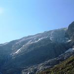 Blick hinauf zum Steigletscher