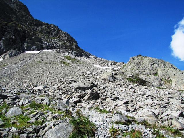 ab hier verschwindet das Grün und es wird Grau