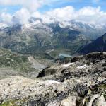 Tiefblick zur Sustenpassstrasse und Steisee