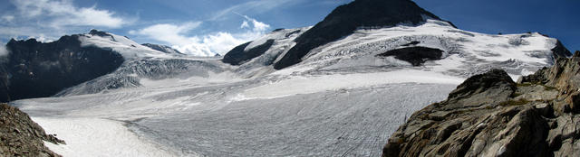 schönes Breitbildfoto vom Steigletscher