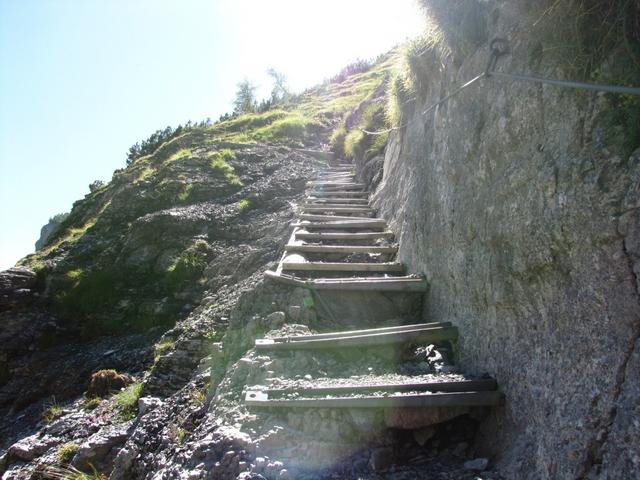 führt der Hüttenweg weiter aufwärts