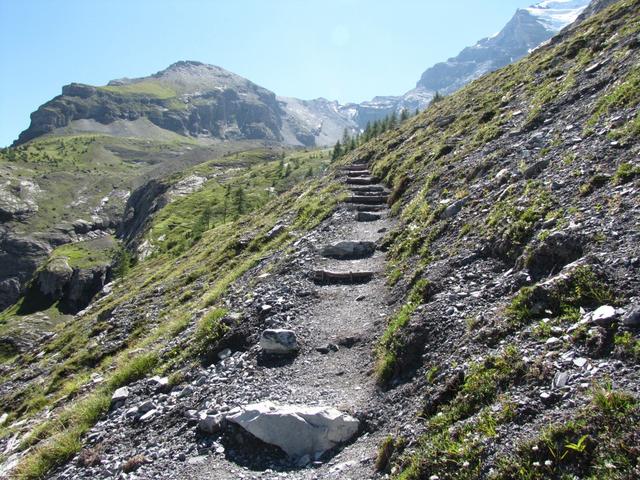 das "schlimmste" haben wir nun hinter uns Punkt 1794 m.ü.M.