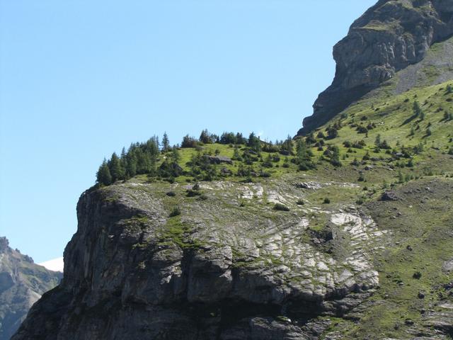 Blick hinauf zur Balmhorthütte