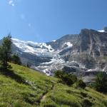 Blick hinauf zum Balmhorngletscher