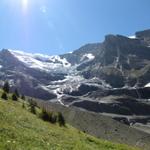 mit so einer schönen Aussicht verlassen wir die Balmhornhütte