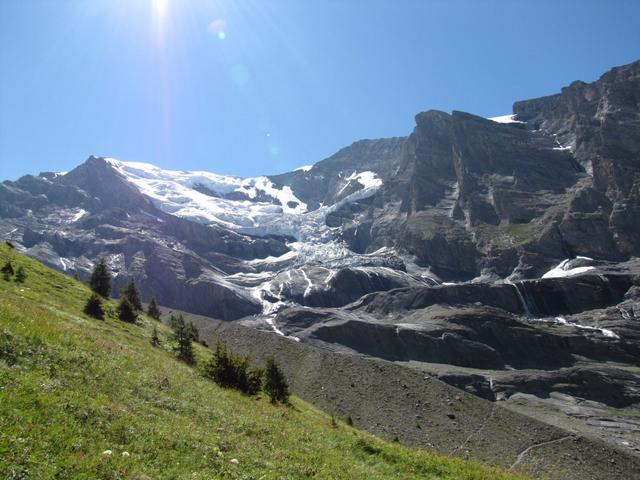 mit so einer schönen Aussicht verlassen wir die Balmhornhütte