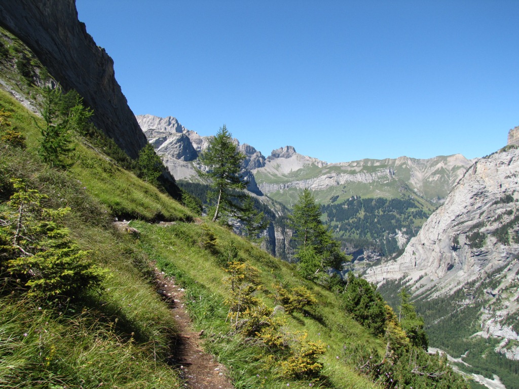 beim Aufstieg hatten wir diese Aussicht im Rücken