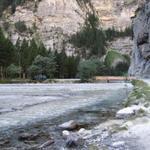 kurz vor dem grossen Parkplatz beim Eingang des Gasterntal