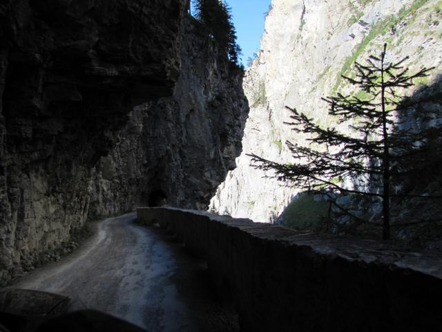 bei der Chluse hat die Kander eine imposante Schlucht in den Felsen gefräst