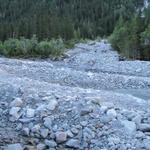 die Kander hat hier beim Unwetter am 10.10.2012 grösse Schäden angerichtet