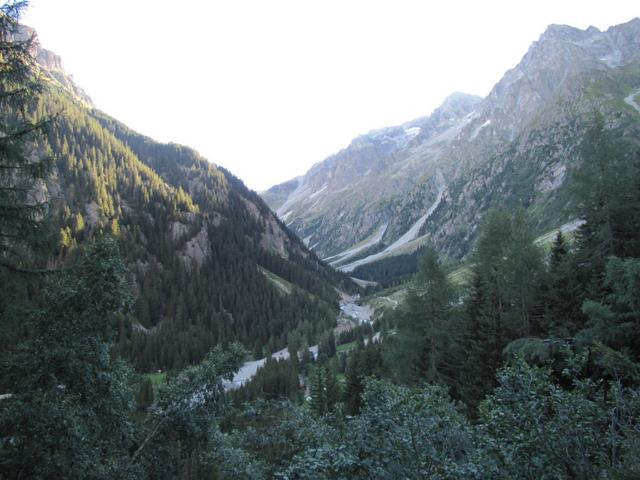 Blick ins Gasterntal taleinwärts Richtung Heimritz