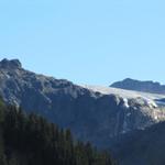 am Horizont taucht der Kanderfirn auf