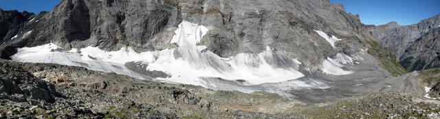 schönes Breitbildfoto vom Lötschegletscher