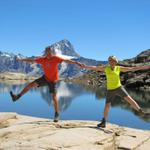 Franco und Mäusi sind von der Wanderung begeistert