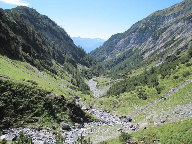 Blick zurück, von wo wir gekommen sind