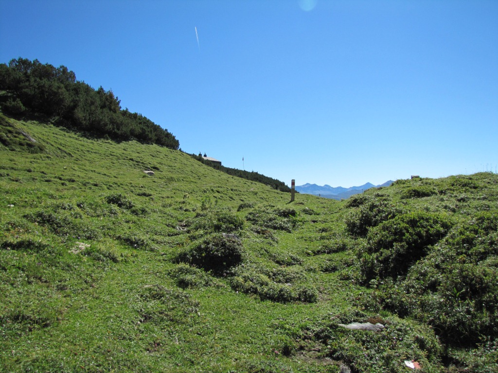 plötzlich taucht sie vor uns auf, die Ringelspitzhütte